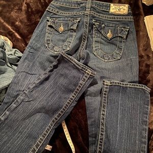 True religion billy straight leg jeans size 25